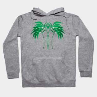 green palm trees design Hoodie